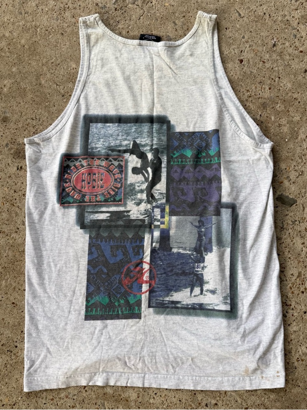Vintage 90s Hobie Surf Tank Top Shirt Size Large